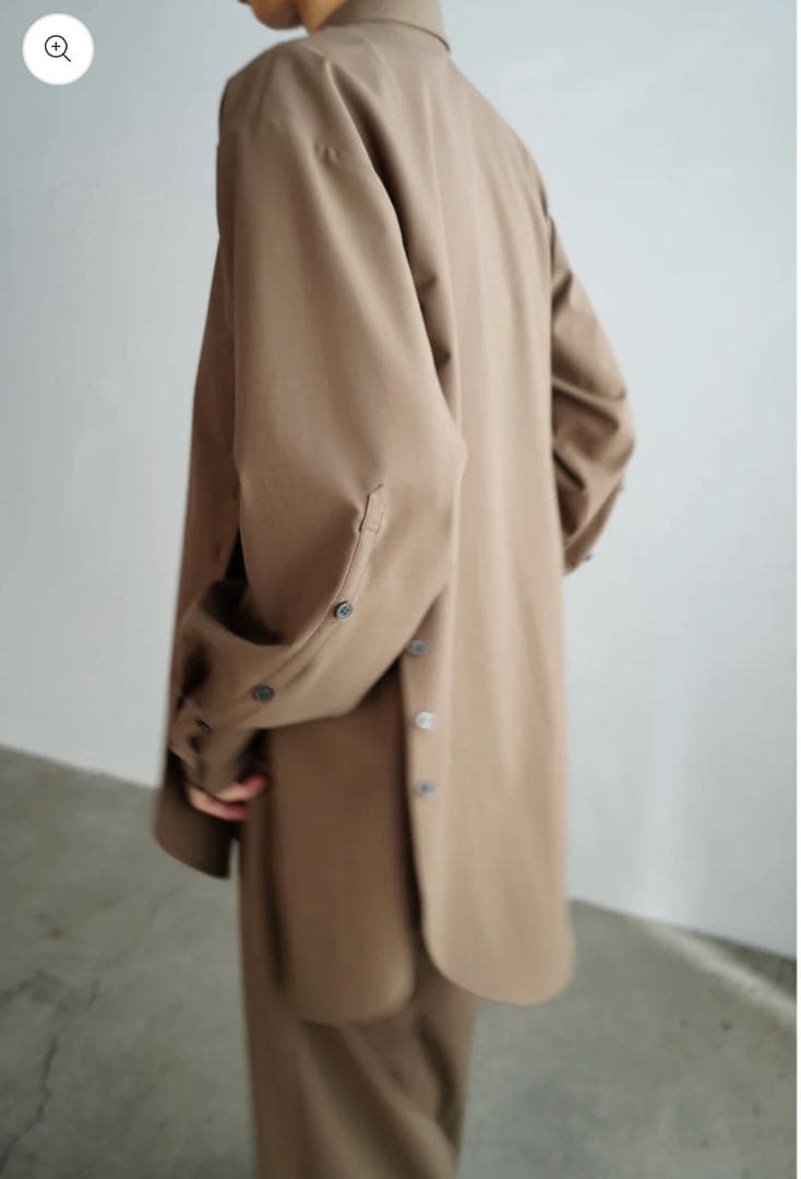 ＆her Side Button Shirts / BROWN