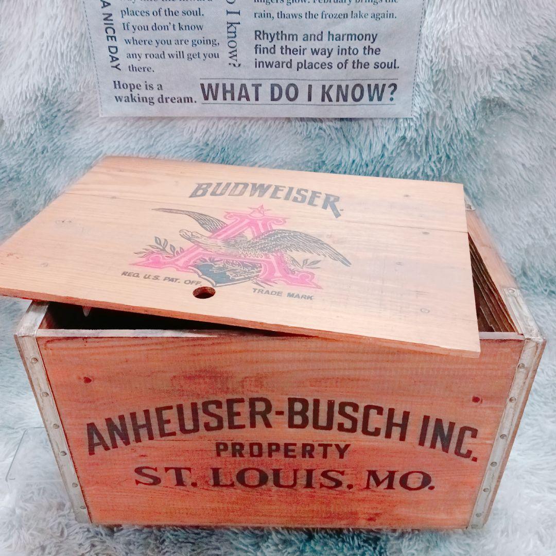 ❤️Budweiser❤️ヴィンテージ✨木箱 Anheuser-Busch 限定
