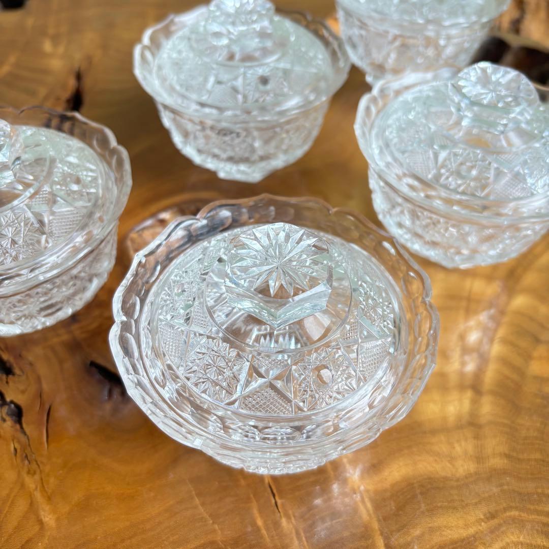 【希少】蓋付 珍味入 銀座和光 硝子 WAKO