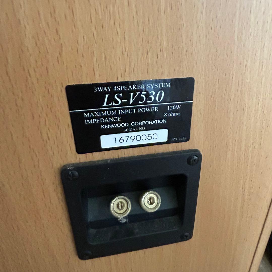 KENWOOD LS-V530 ケンウッドトールスピーカー 2本セット