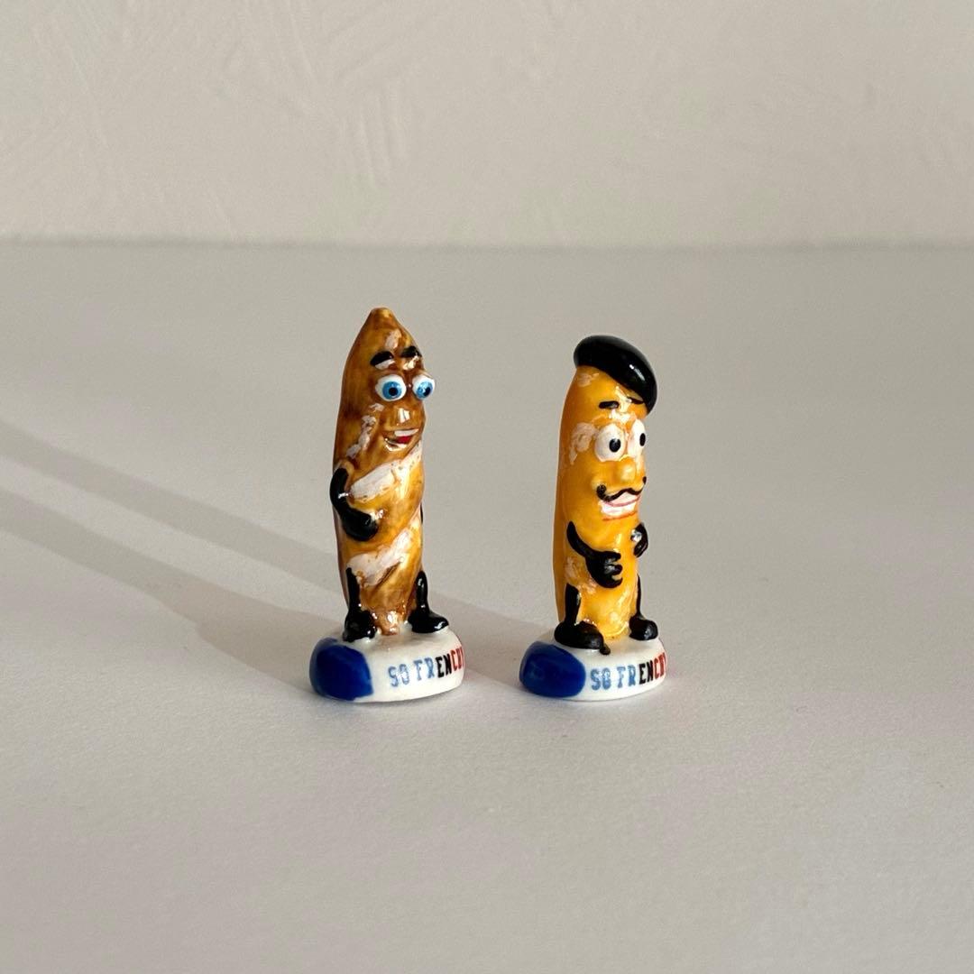 トリコロール　フェーブ　フランス　陶器　ミニチュア　置物　パリ　エッフェル塔