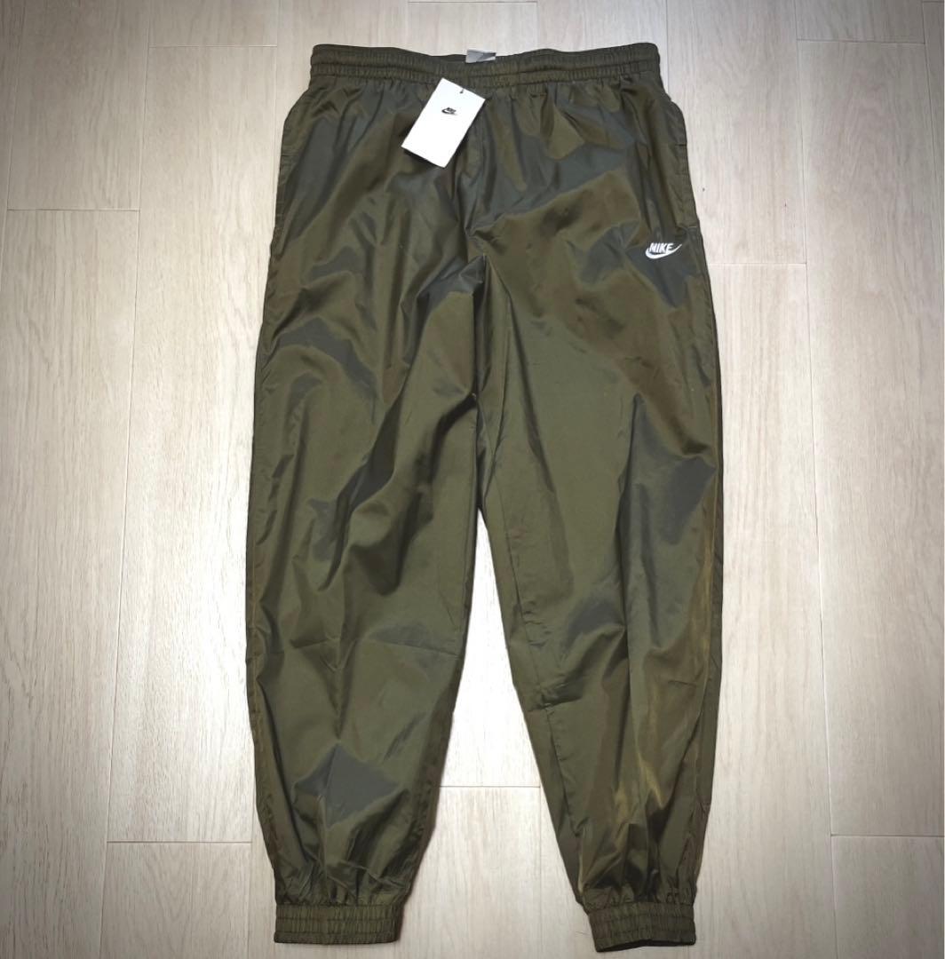 ナイキ ウーブン 上下セット ナイロンジャケット パンツ 新品 2XL オリーブ