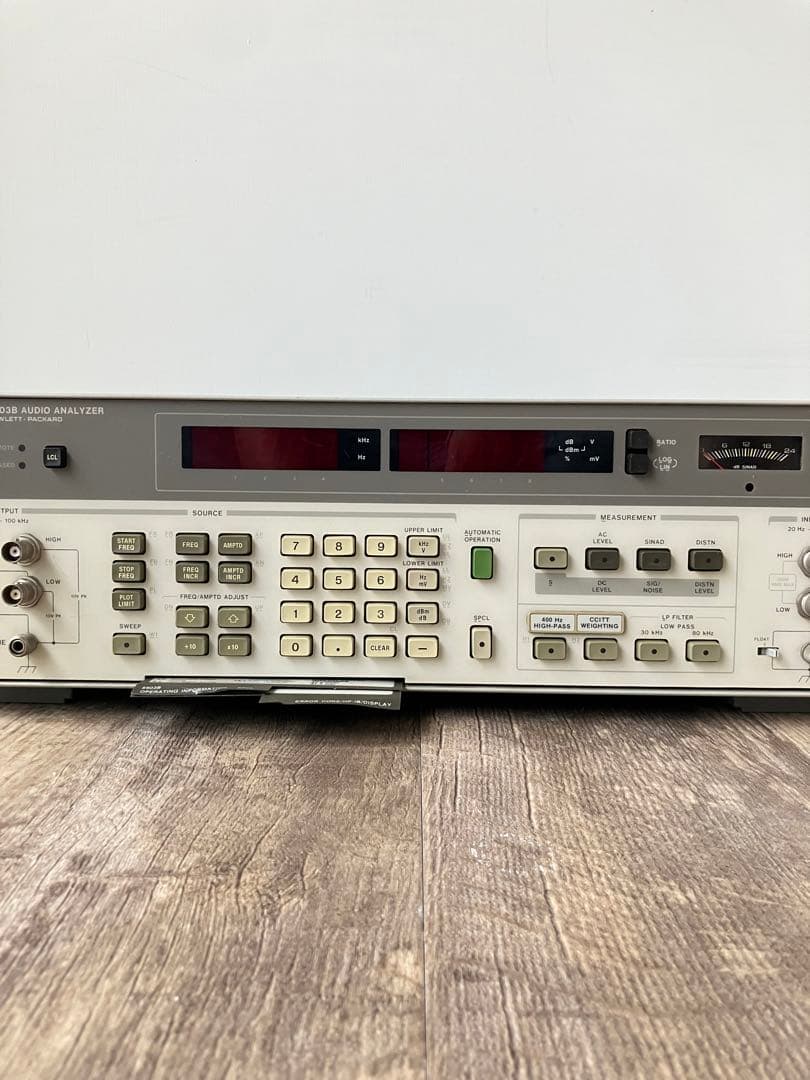 XMS 様用　hp 8903B 測定器　ヒューレットパッカード　未確認