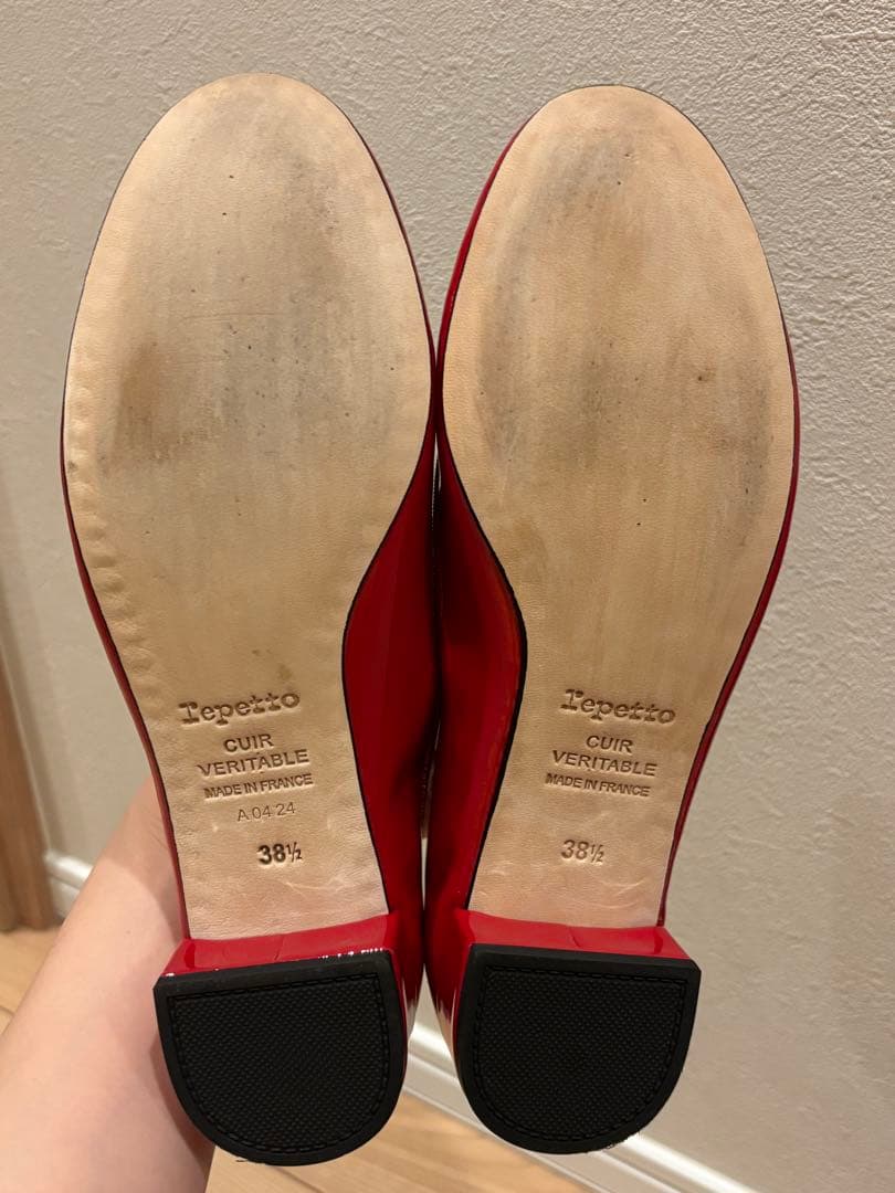 最終値下げ repetto レペット 赤 バレエシューズ 38.5サイズ