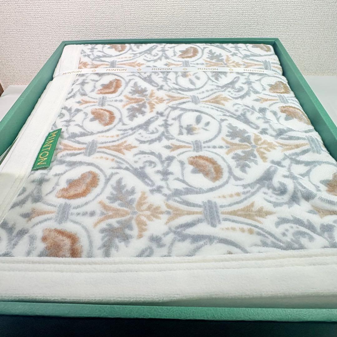 MINTON ミントン　シール織綿毛布（毛羽部分） 140×210cm