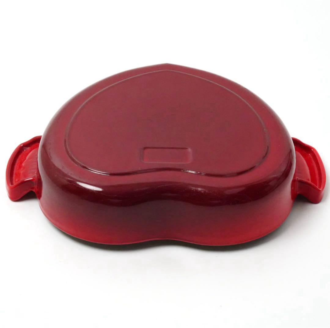 LE CREUSET　ココットダムール　ダムールプレート　チェリーレッド　2L