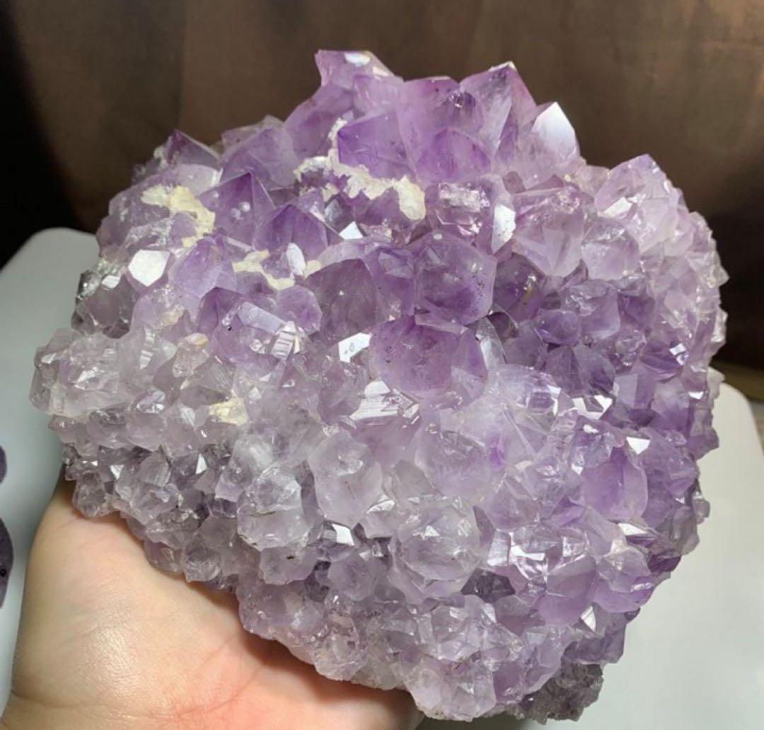 ALLSALE☆ブラジル産☆ラベンダーアメジスト原石クラスター