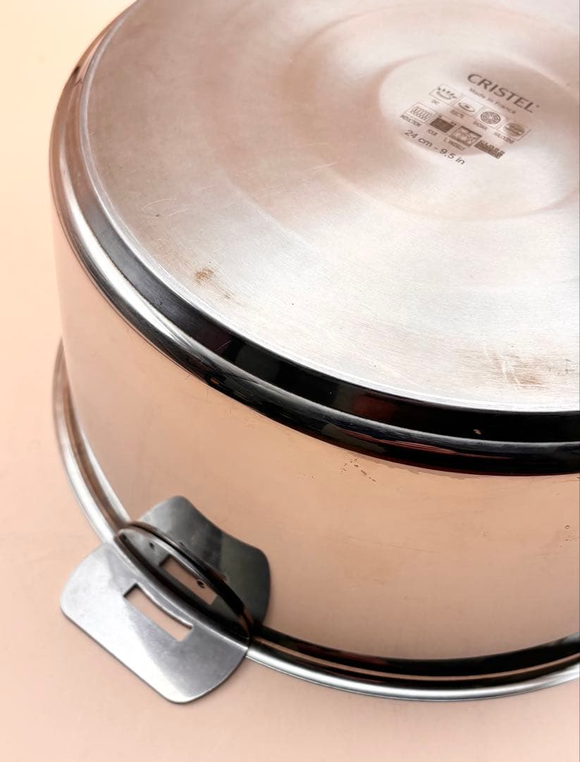 24cm　CRISTEL クリステル グラフィット　深鍋