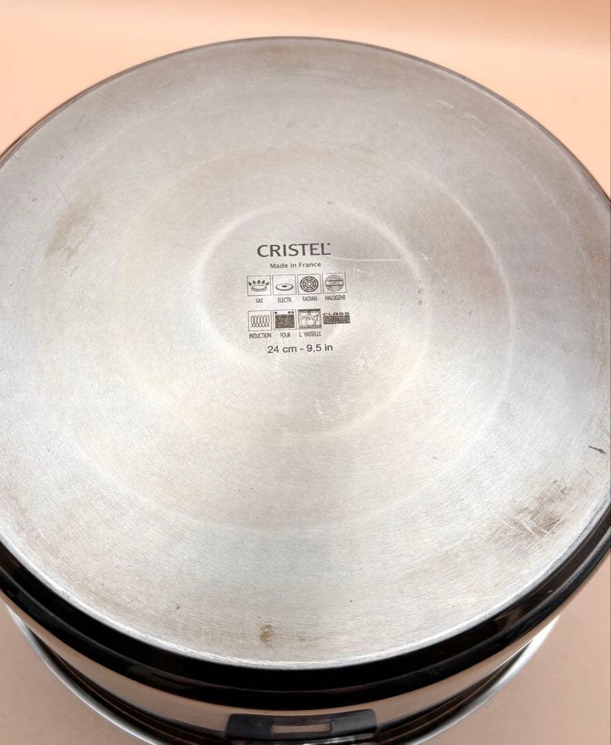 24cm　CRISTEL クリステル グラフィット　深鍋