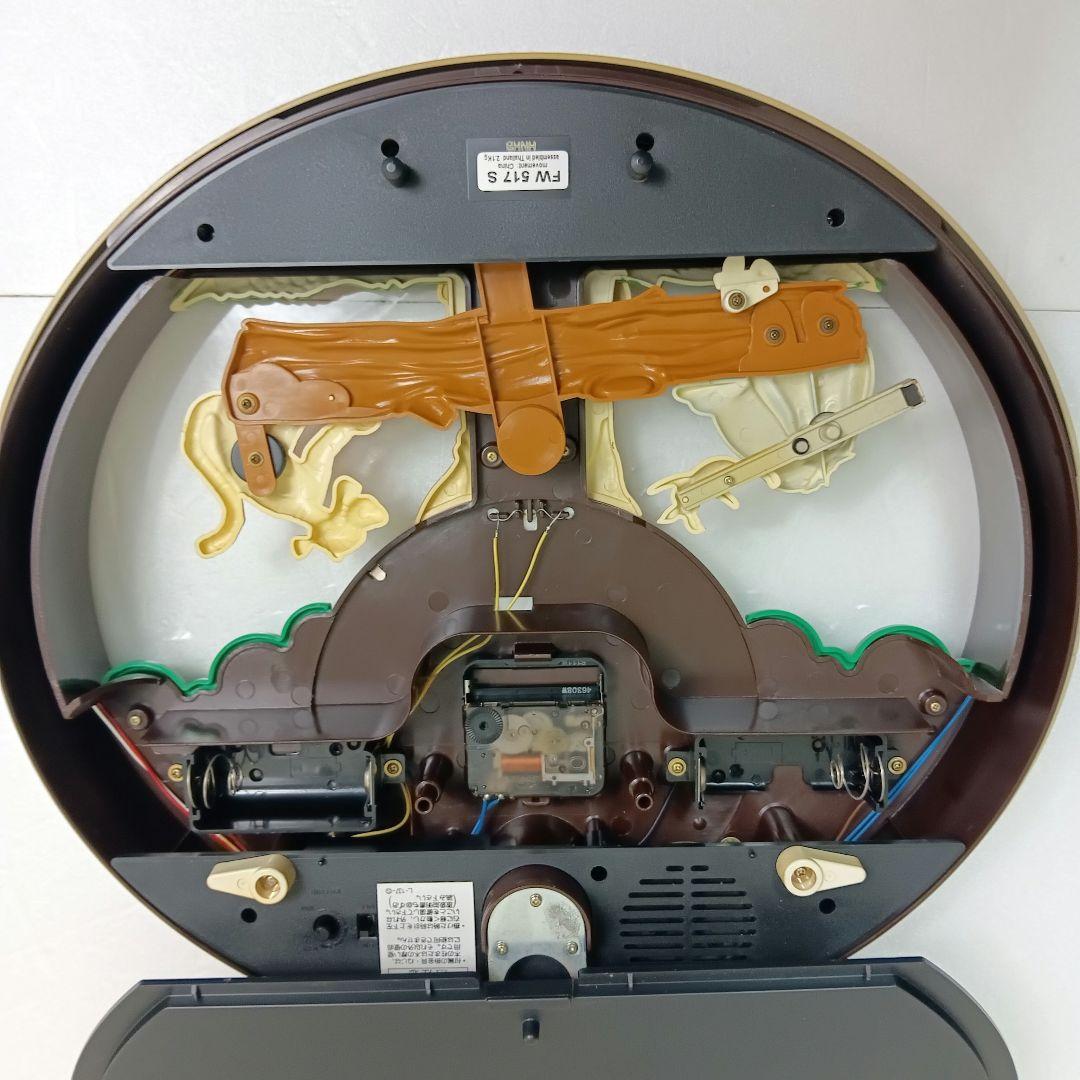 【稼働品】ディズニー　SEIKO　FW517S 掛け時計　くまのプーさん