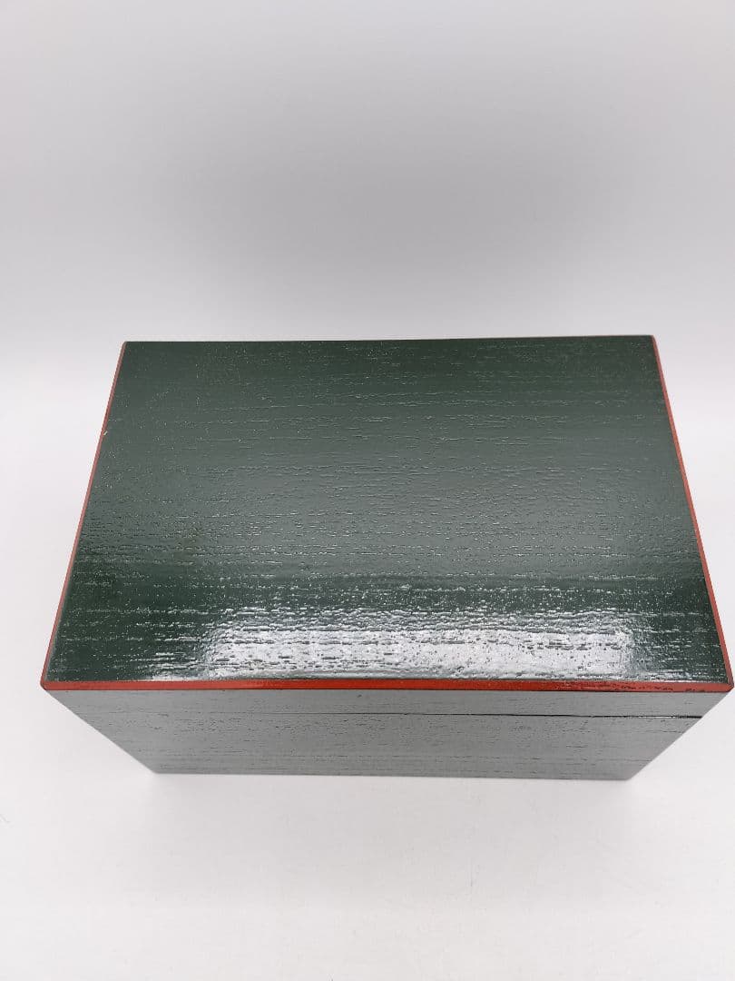 c861 茶箱 青漆 爪紅 紙箱 茶道具 古物