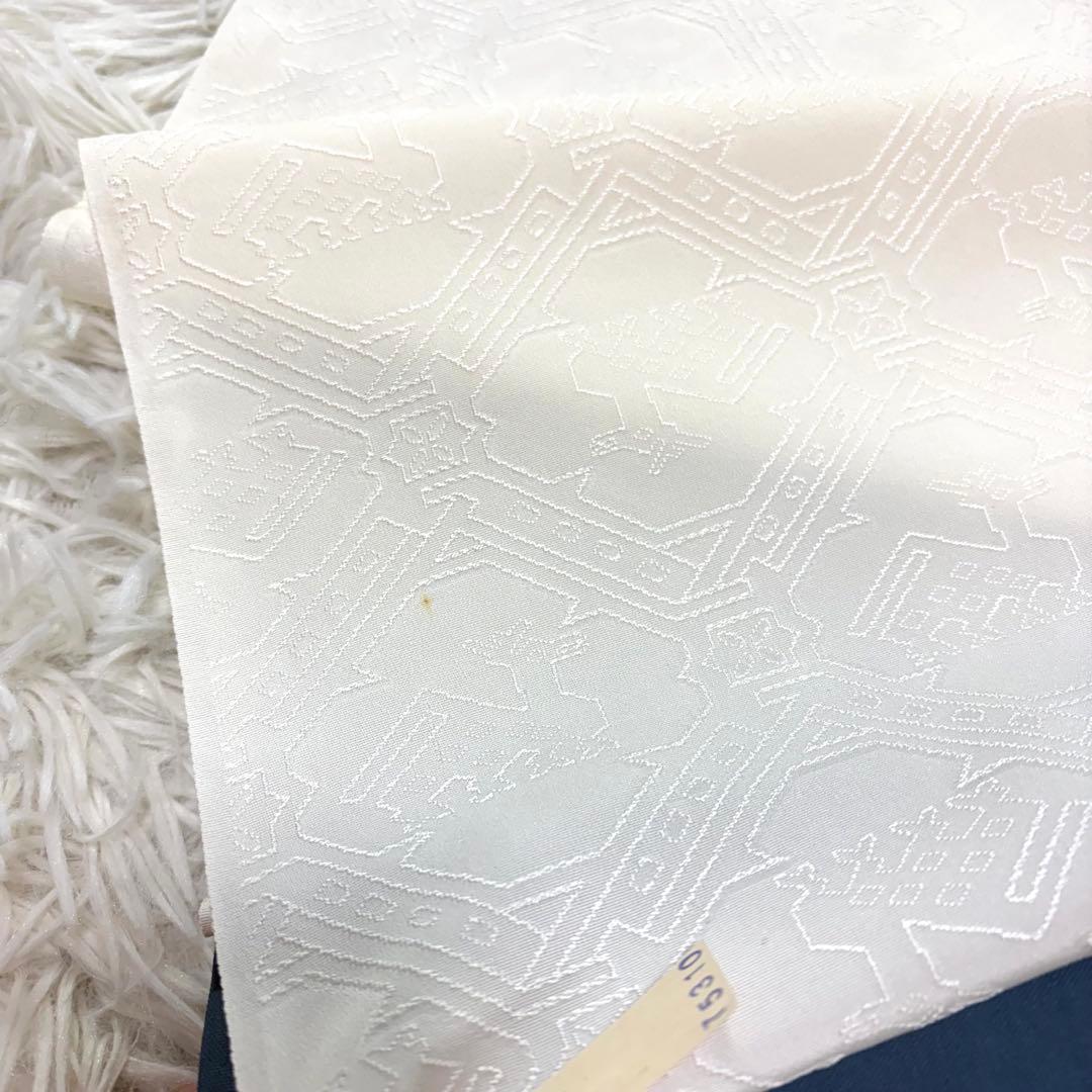 uri様 正絹 伊と幸　承華縮緬 　白生地 反物　一反 シルク100%