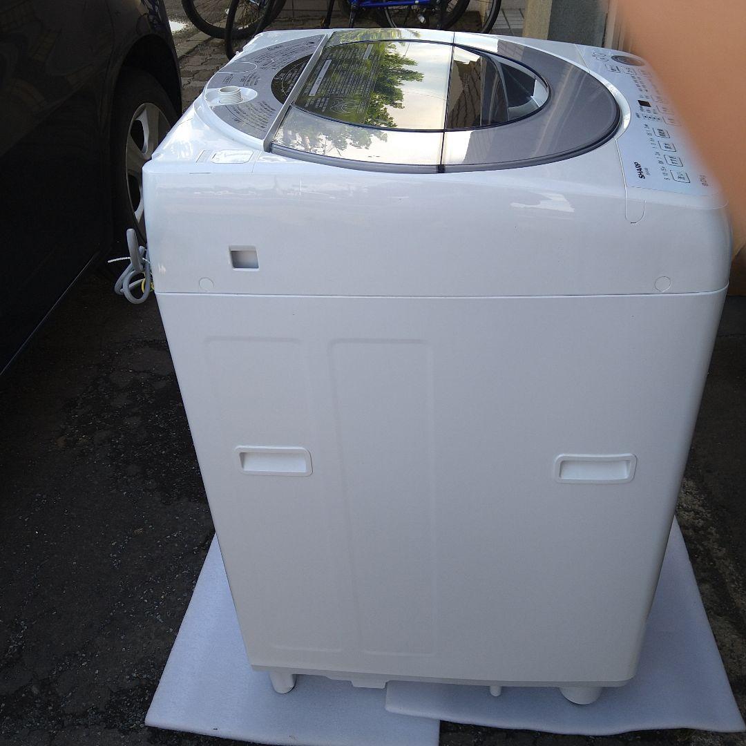 SHARP 縦型洗濯機本体 インバーター ホワイト ES-GV8E