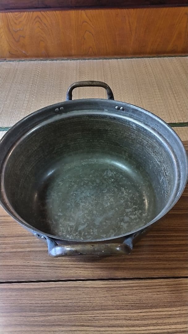 銅鍋？　特大　プロ用　両手鍋