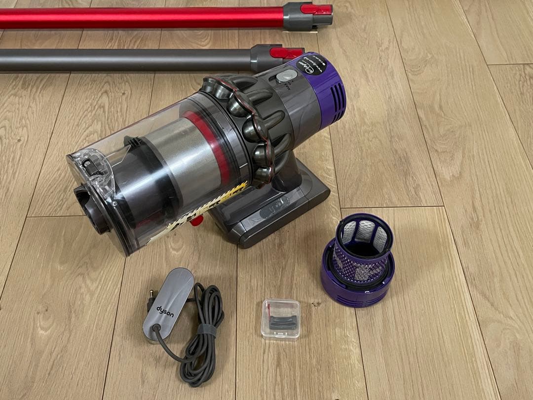ダイソン①V10SV12 ２パイプ付 ２ヘッドから選択式　交換フィルター付