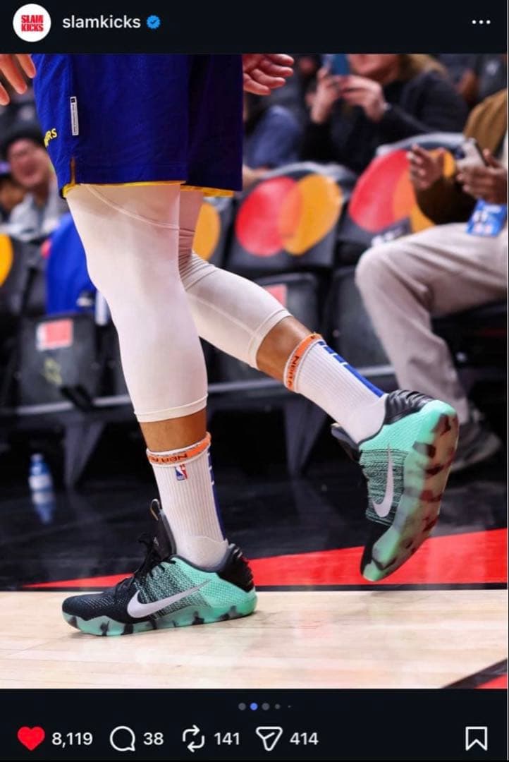 Nike Kobe 11 all star カリー着用