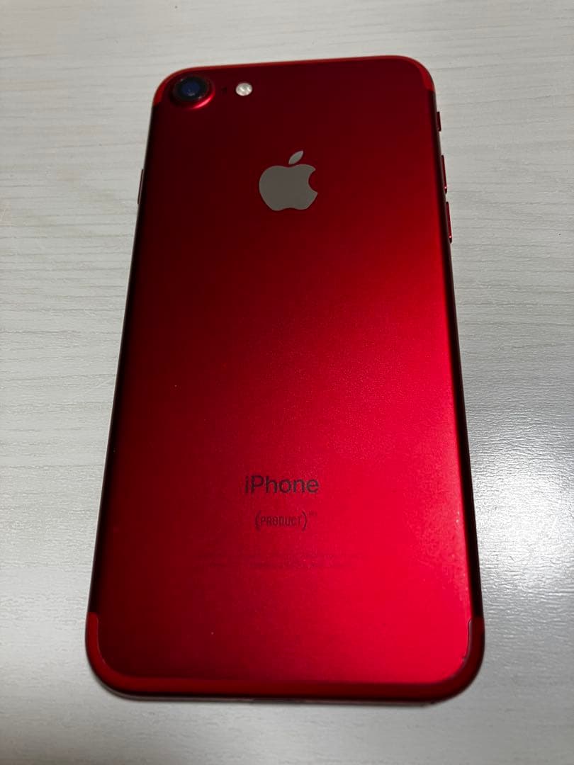 【整備品】iPhone7 128GB (PRODUCT)RED SIMフリー
