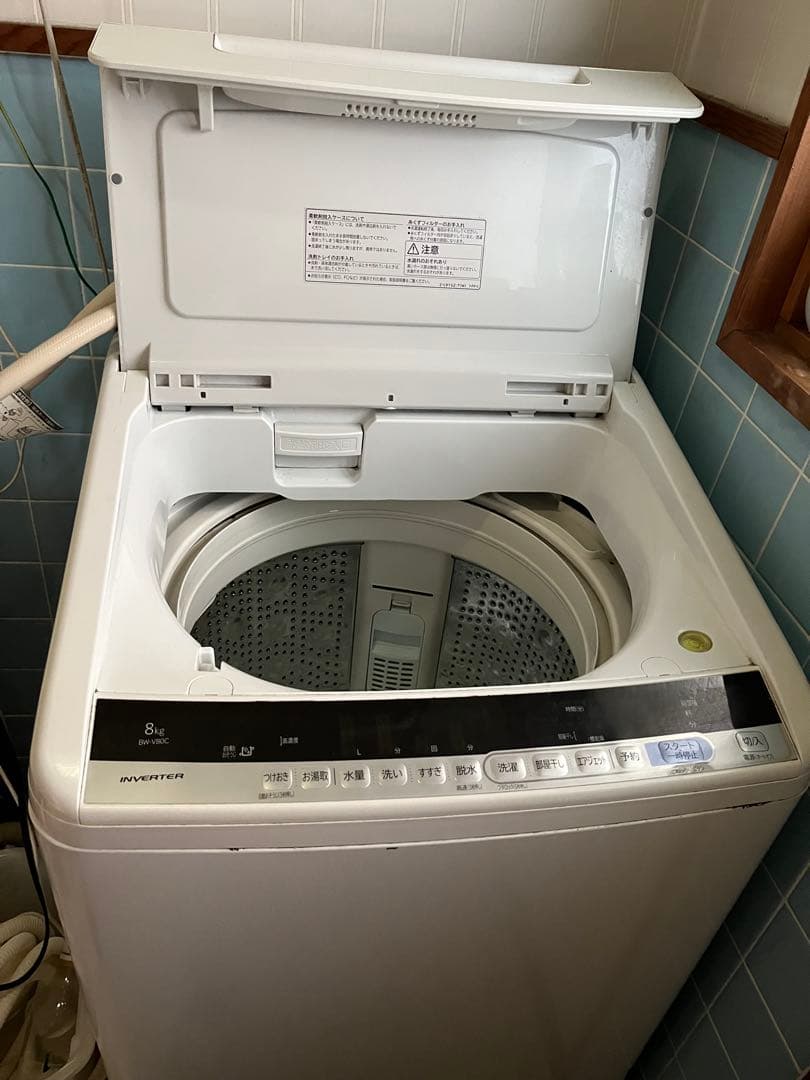 【HITACHI】BEATWASH　8kg 全自動洗濯機（2019年製）