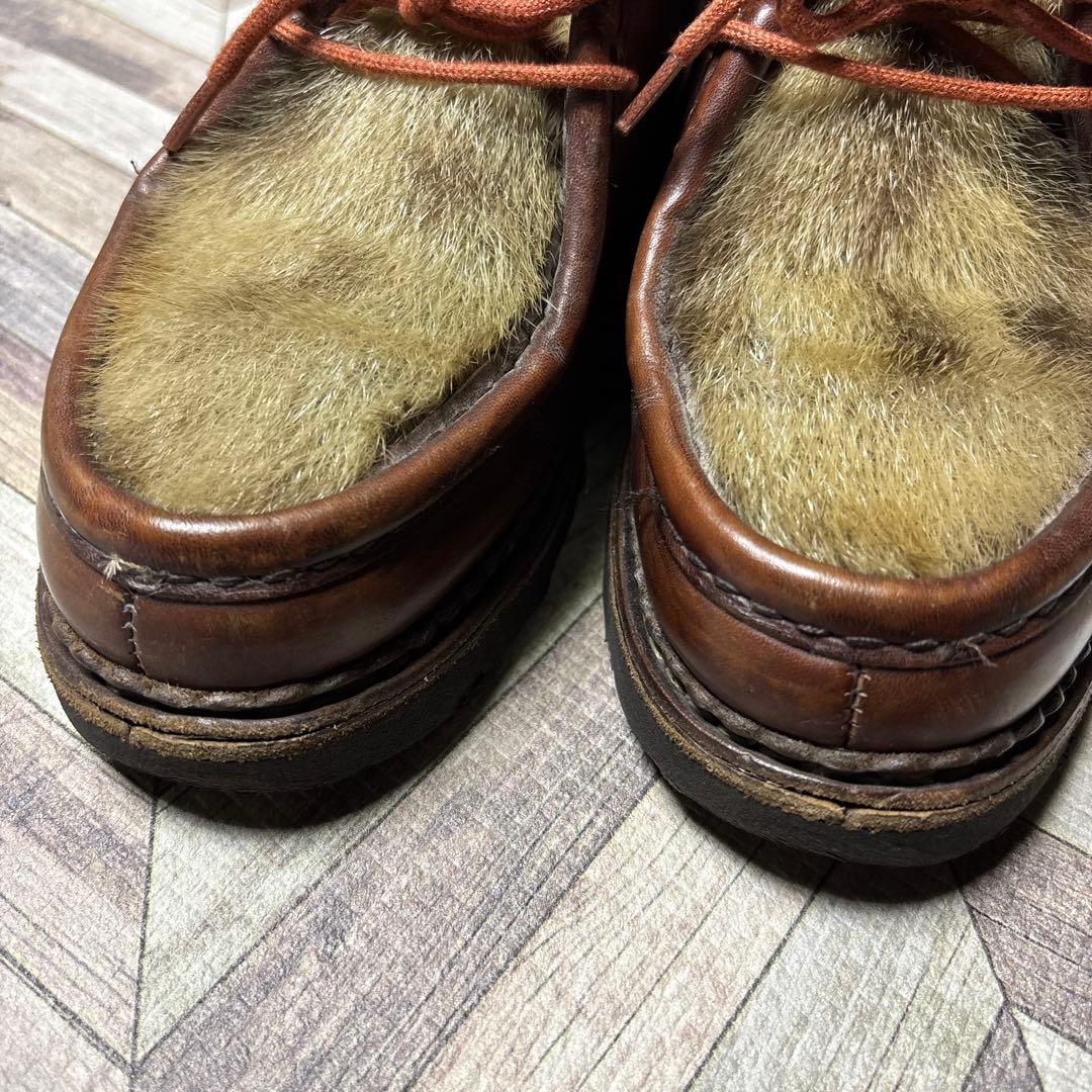 希少 Paraboot パラブーツ ミカエル フォック アザラシ 40 ブラウン