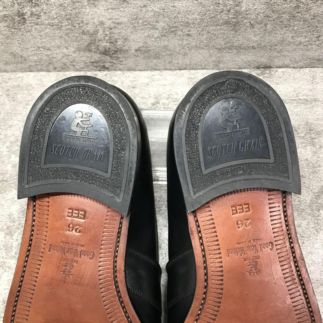 SCOTCH GRAIN タッセルローファー 【26】3511 本革　黒