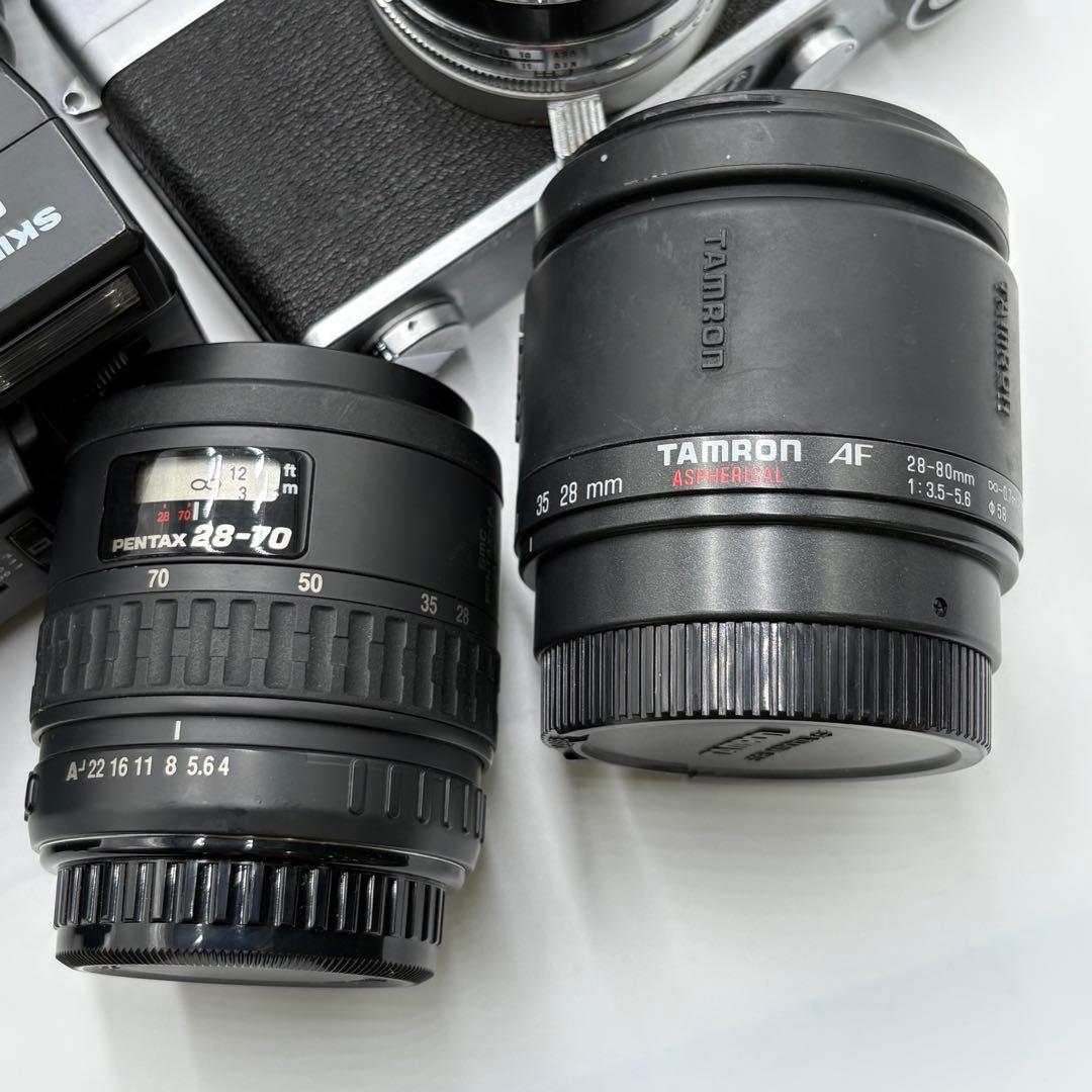 フィルムカメラ カメラレンズ まとめて25点 ジャンク扱い アンティーク レトロ