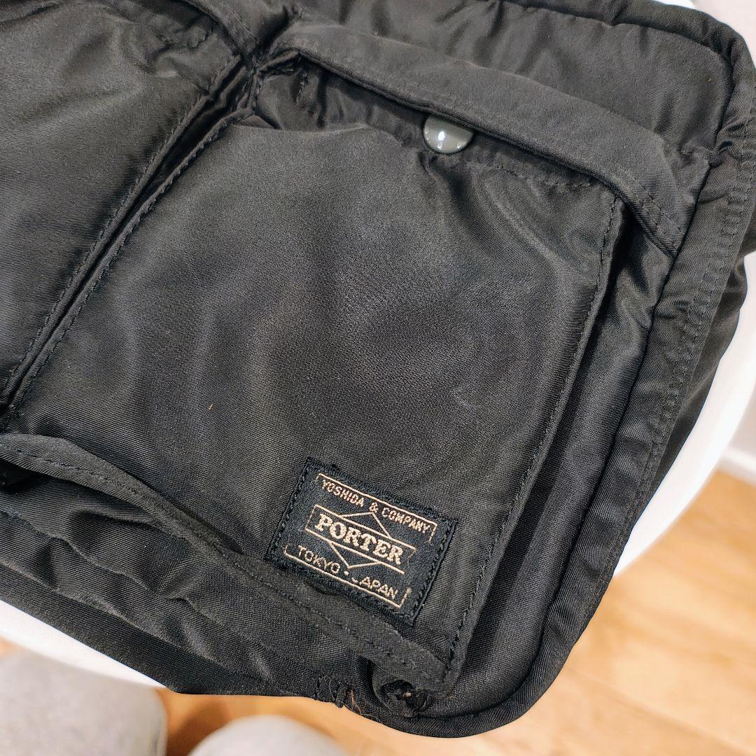 【PORTER／ポータータンカー ショルダーバッグ ブラック 2層式 廃盤モデル