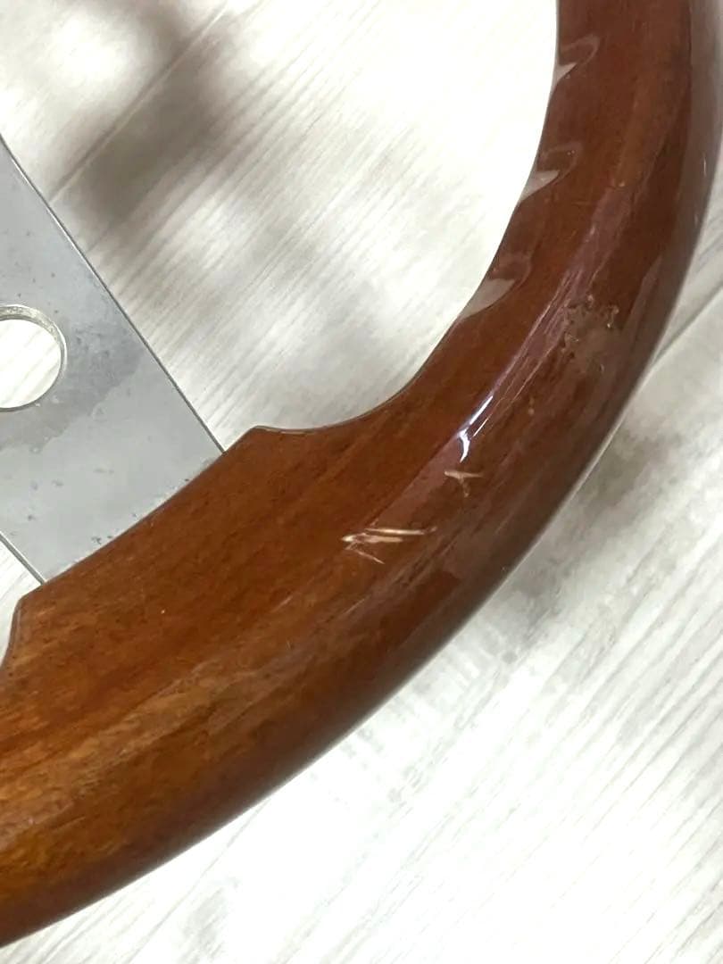 OBAステアリング　希少丸穴 ウッドハンドル