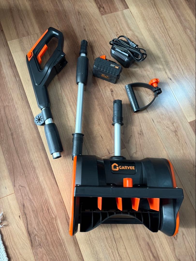 電動除雪機 充電式 家庭用 小型 コードレス 除雪幅30cm 軽量 PSE認証済