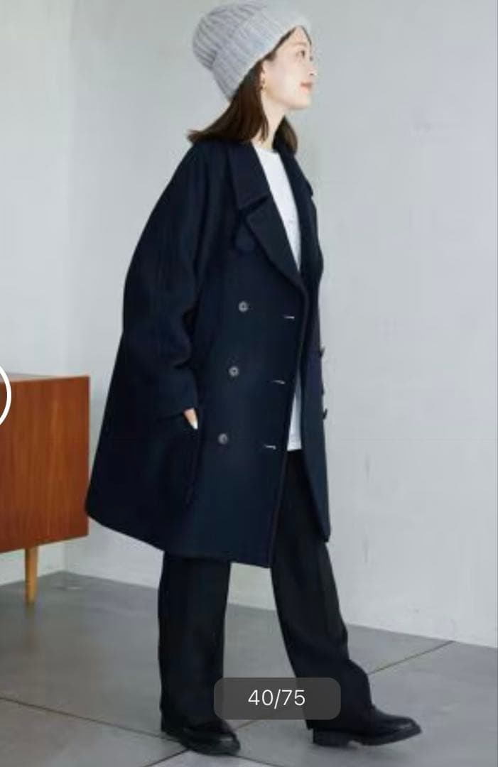 SLOBE IENA メルトンBIG Pコート