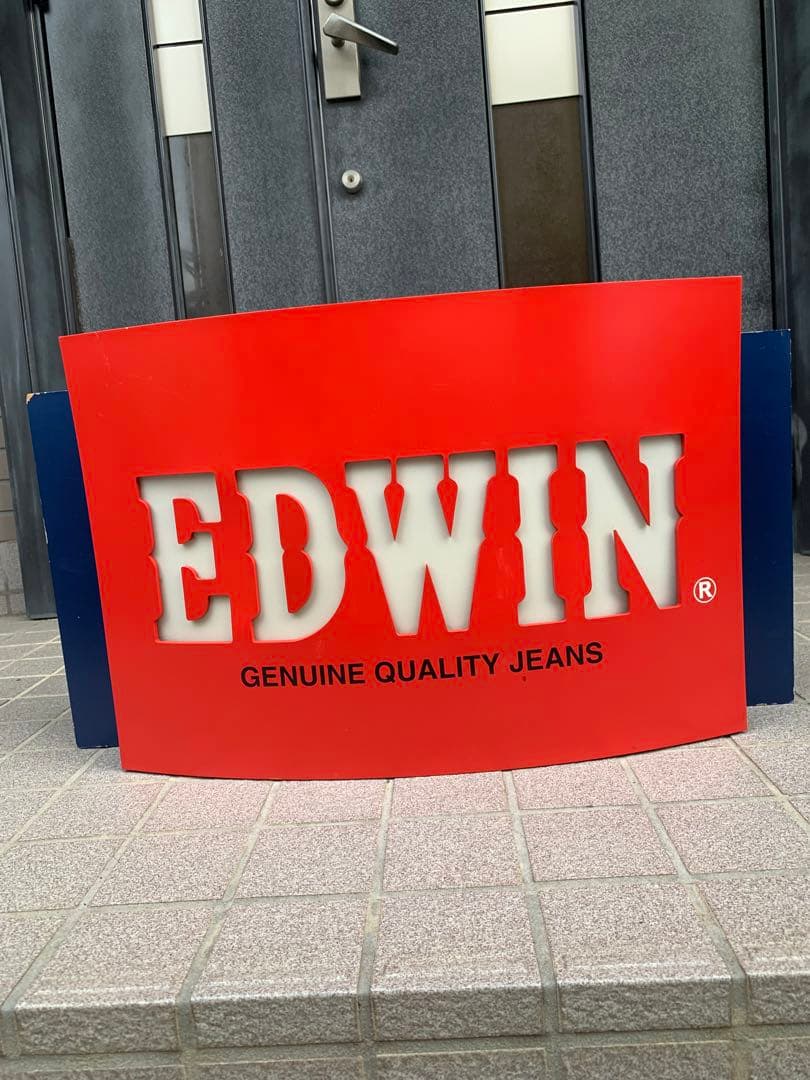 エドウィン　EDWIN 電飾看板　点灯確認ok品　大型照明