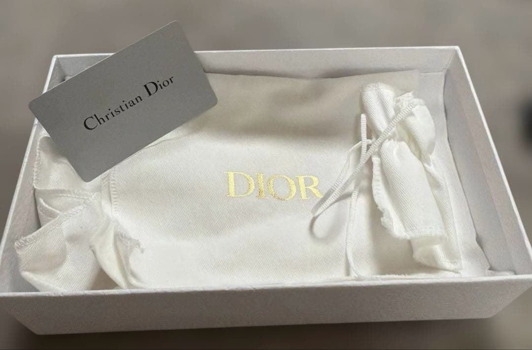 美品　DIOR Dior フォンホルダー ショルダーバッグ ブラック　レザー
