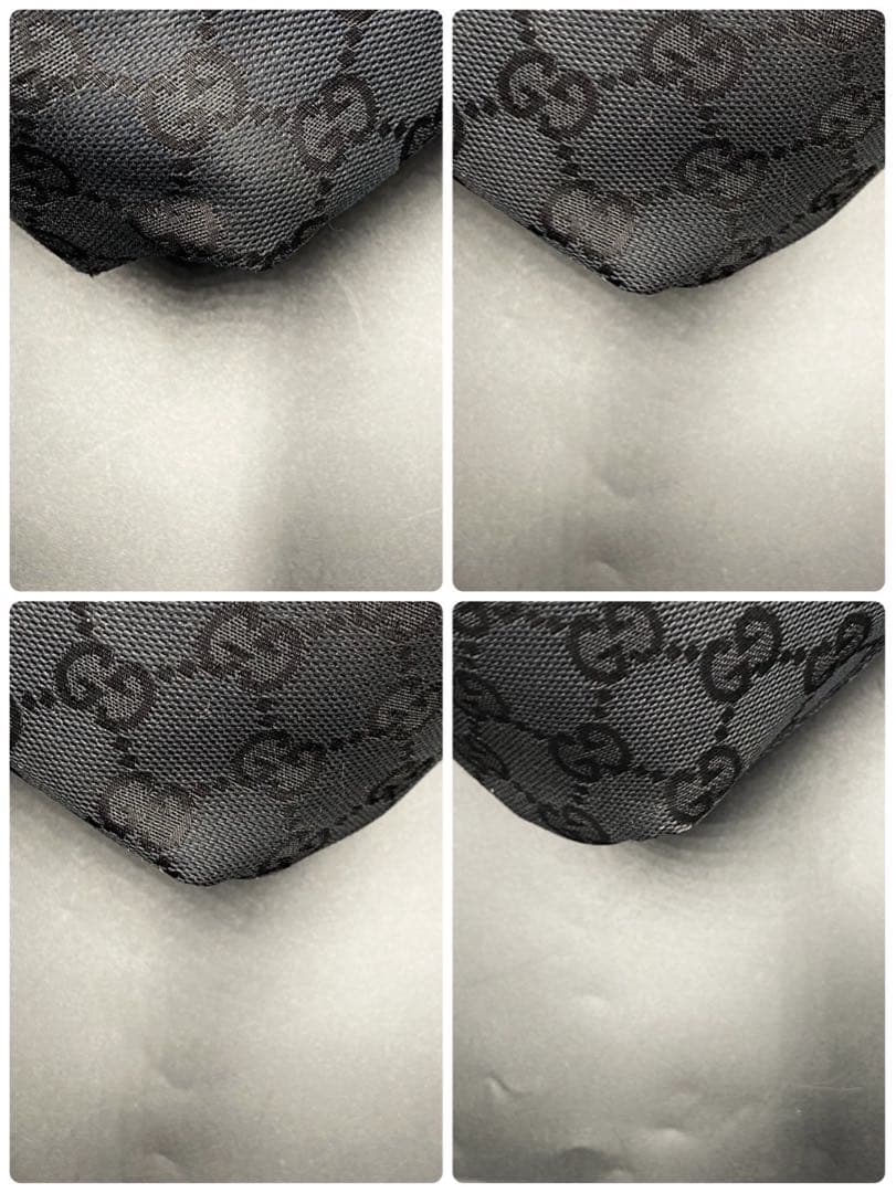 グッチ GG柄 ハンドバッグ ワンショルダー ブラック キャンバス