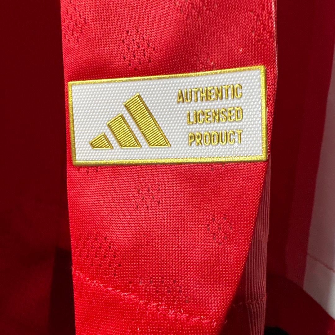 【★バイエルン】 adidas サッカー 最新 ユニフォーム 長袖 赤 2XL