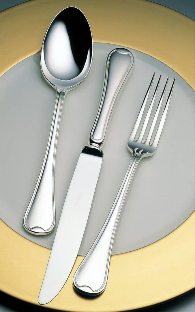 LUCKY WOOD 洋白銀器 EPNS ロムネー カトラリー4本セット未開封