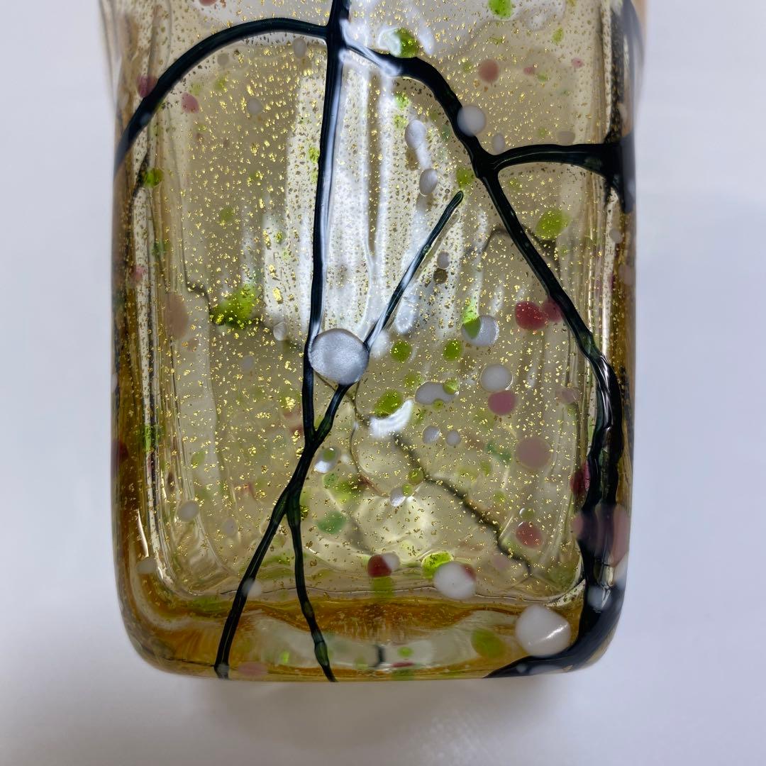 グラスアート　クロキ　黒木国昭　光琳　グラス　タンブラー　1客　金彩　水割り