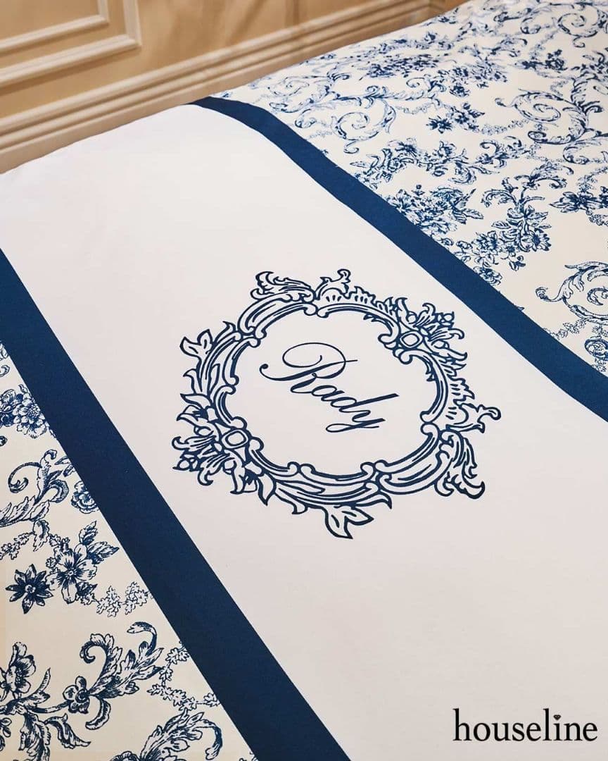 【新品未開封】Radyダマスクフラワーベッドカバー　M00233　シングルサイズ