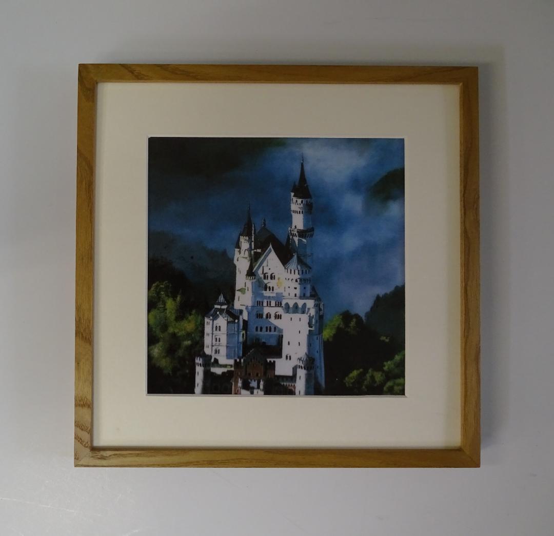 ・絵画：・作者名：加山　雄三・画題：イノシュヴァンシュタイン城・技法：複製画