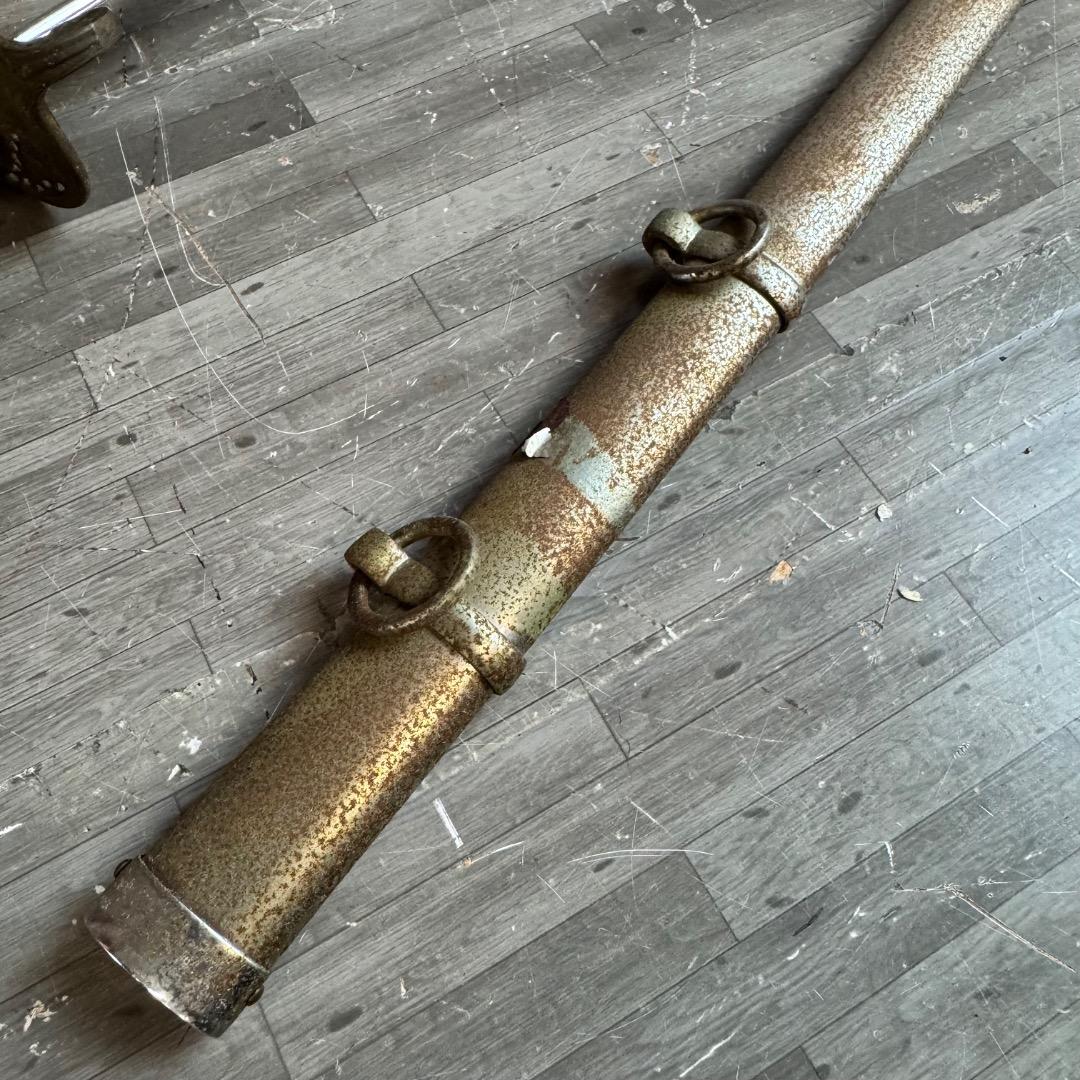 旧日本軍 サーベル 指揮刀 桜紋章 模造刀 アンティーク