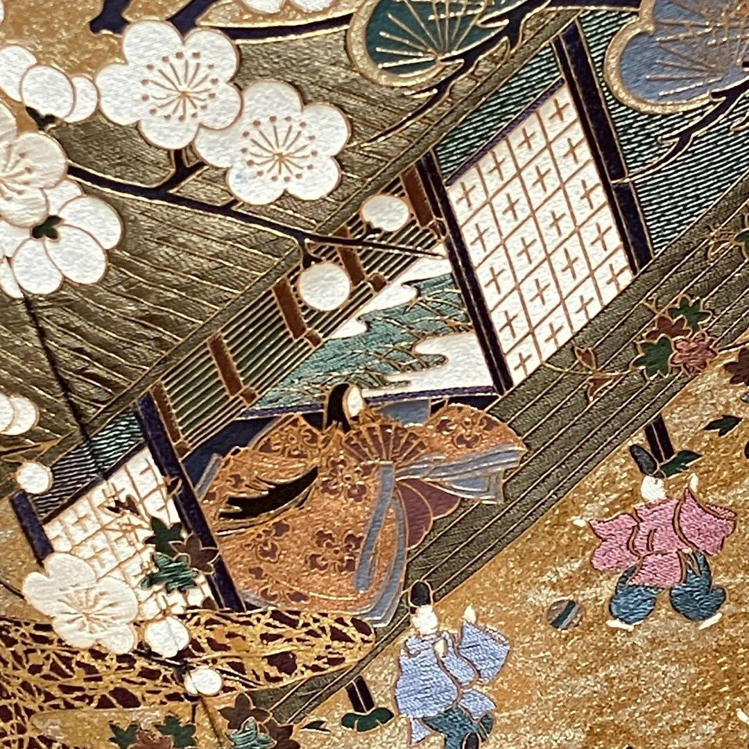 はんな様［6089］黒留袖 美品 作家物 比翼付 五つ紋 五三桐 正絹 着物 袷