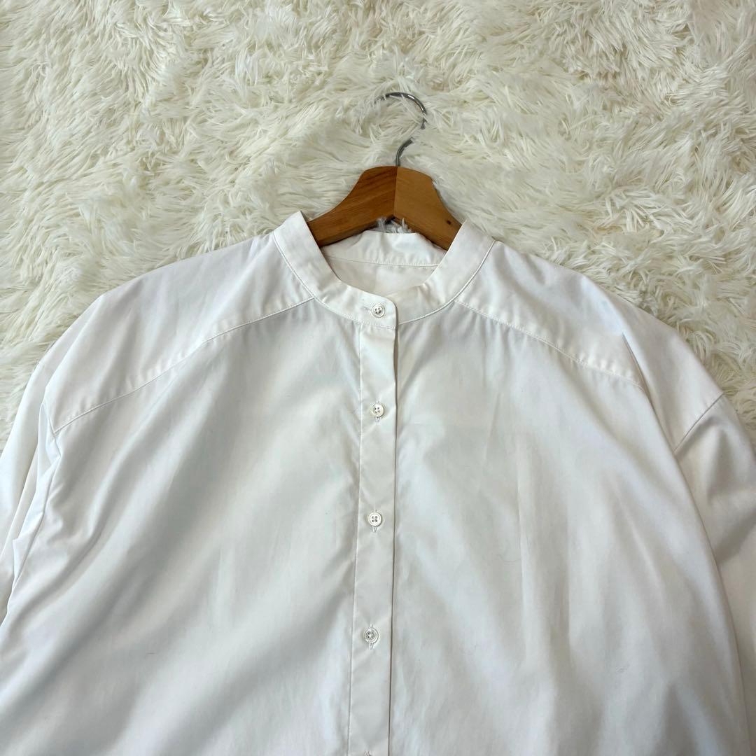 美品✨ ソージュ soeju バンドカラー　シャツ　オーバーサイズ　ホワイト