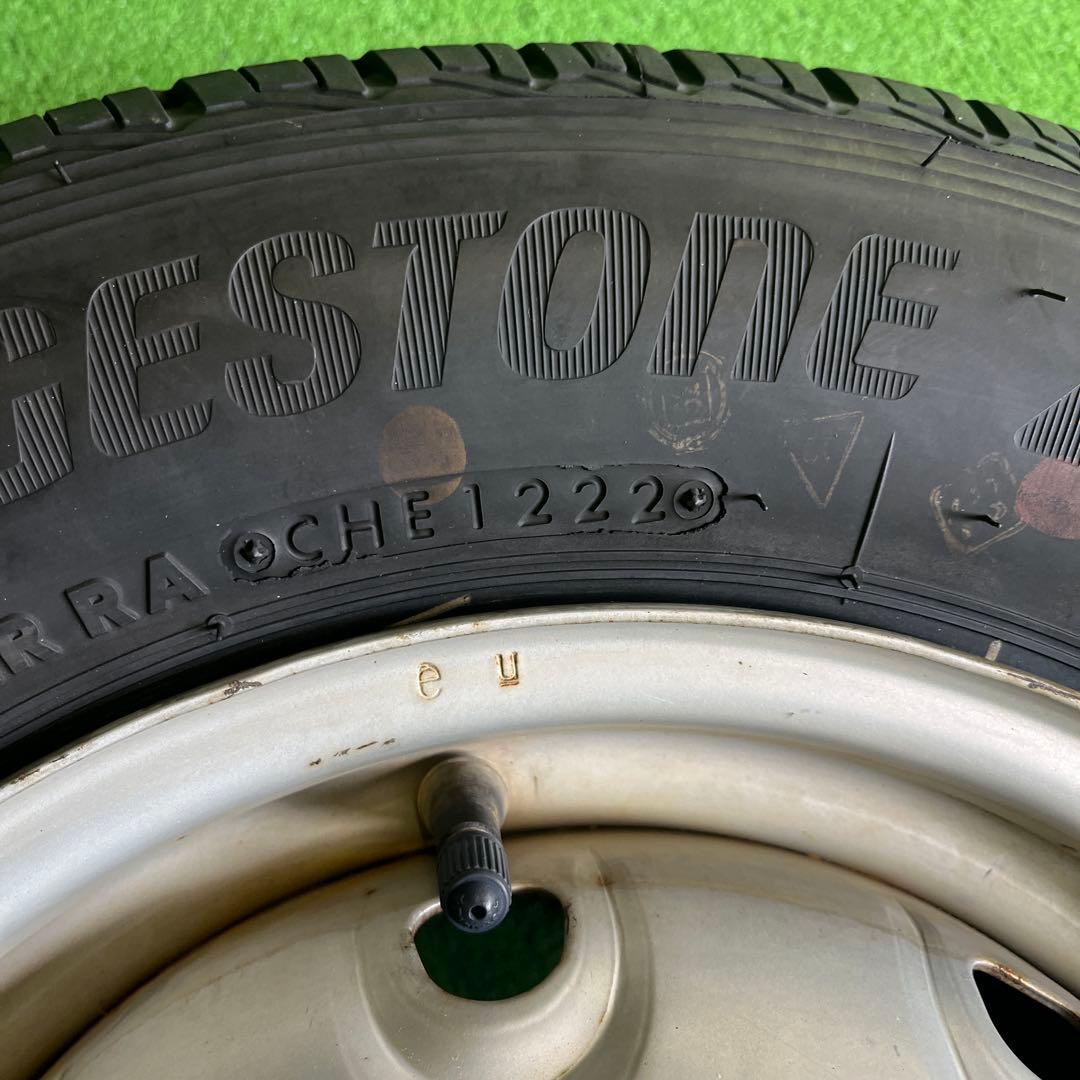 145/80R12 LT 22年製　鉄ホイールセット　送料込み　1656-①