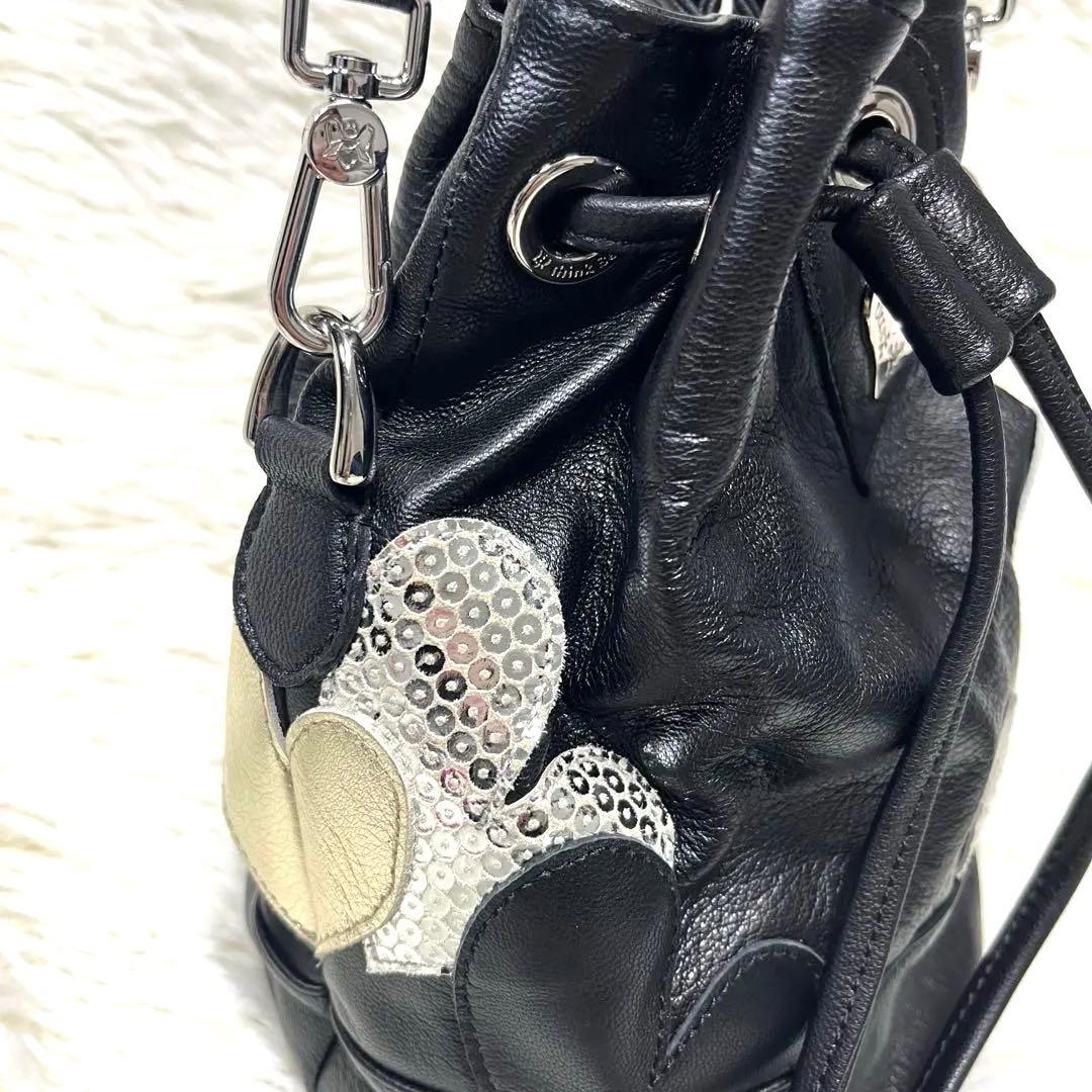 超希少 レア☆シンクビー ショルダーバッグ 巾着 2way レザー