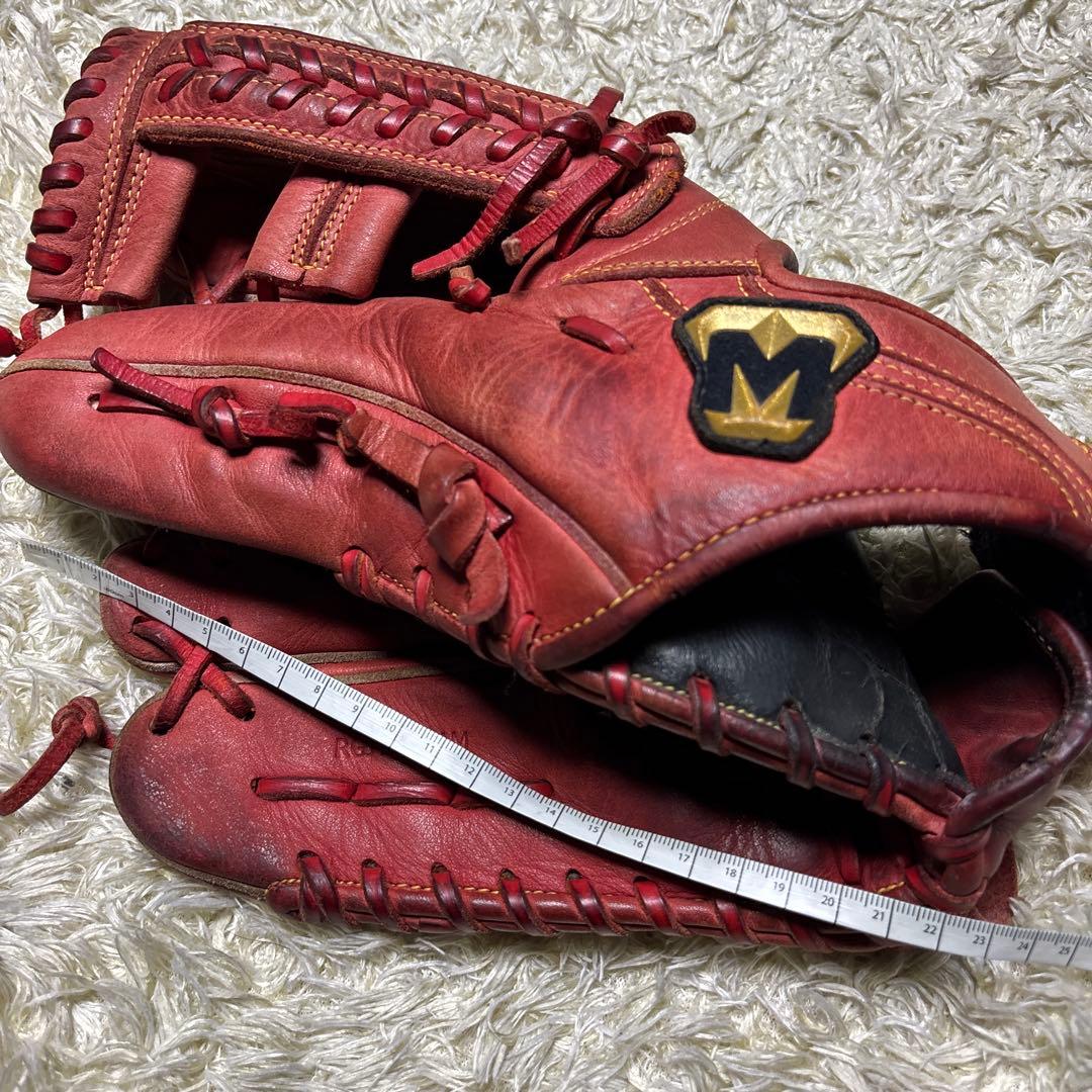 美津和 ミツワタイガー 少年軟式 野球グローブ 左投げ 赤 レッド 小指2本入可