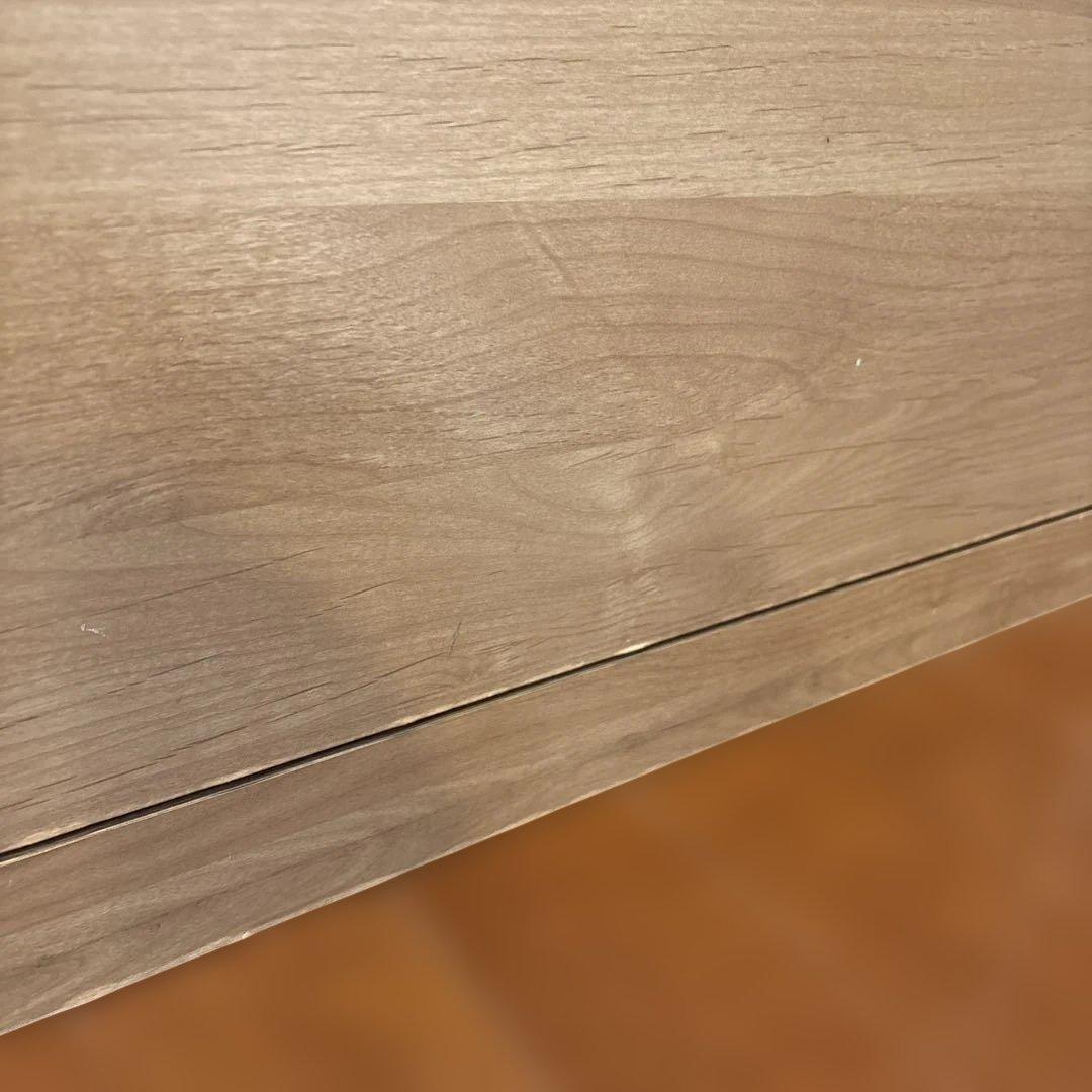 美品！堀田木工カウンター カップボード ナチュラル木目調 食器棚 3段引き出し