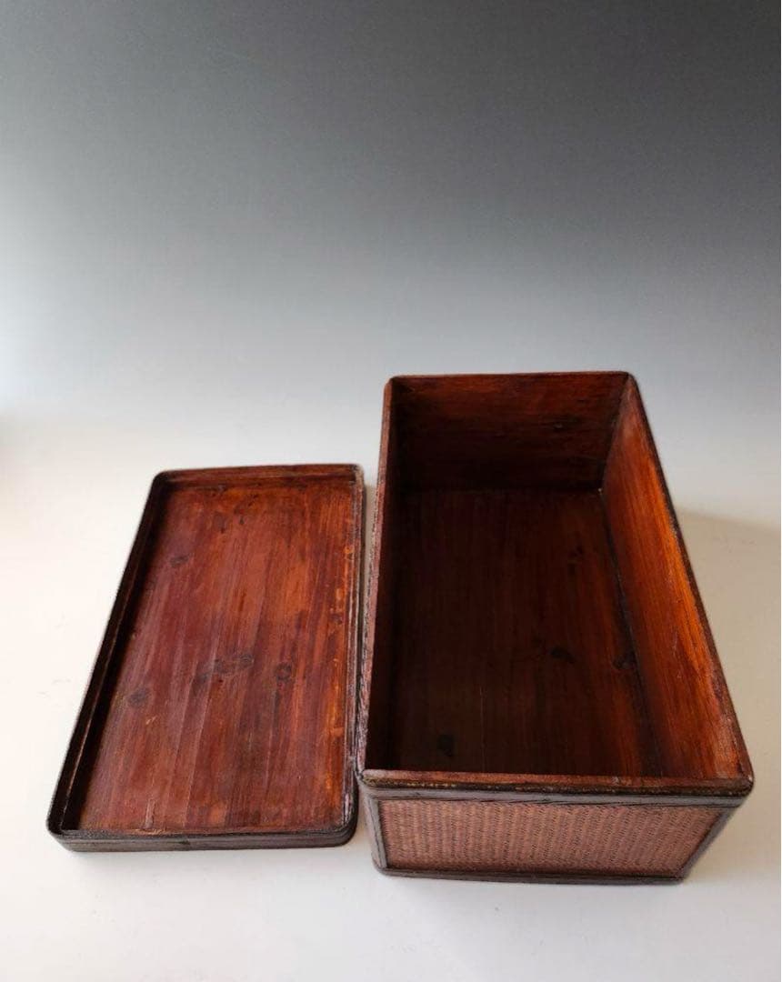 【セール】煎茶道具　茶道具　提籃　ていらん　籠　煎茶　茶道具　箱　竹　箱無し