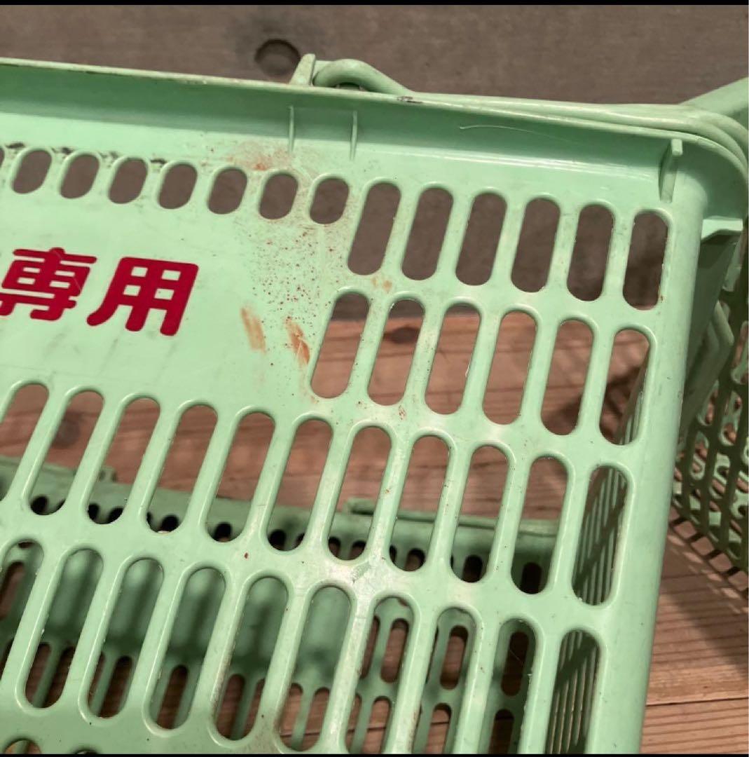 昭和レトロ　ジャスコ　イオン　2個　買い物かご　レトロポップ　収納　かご　店舗