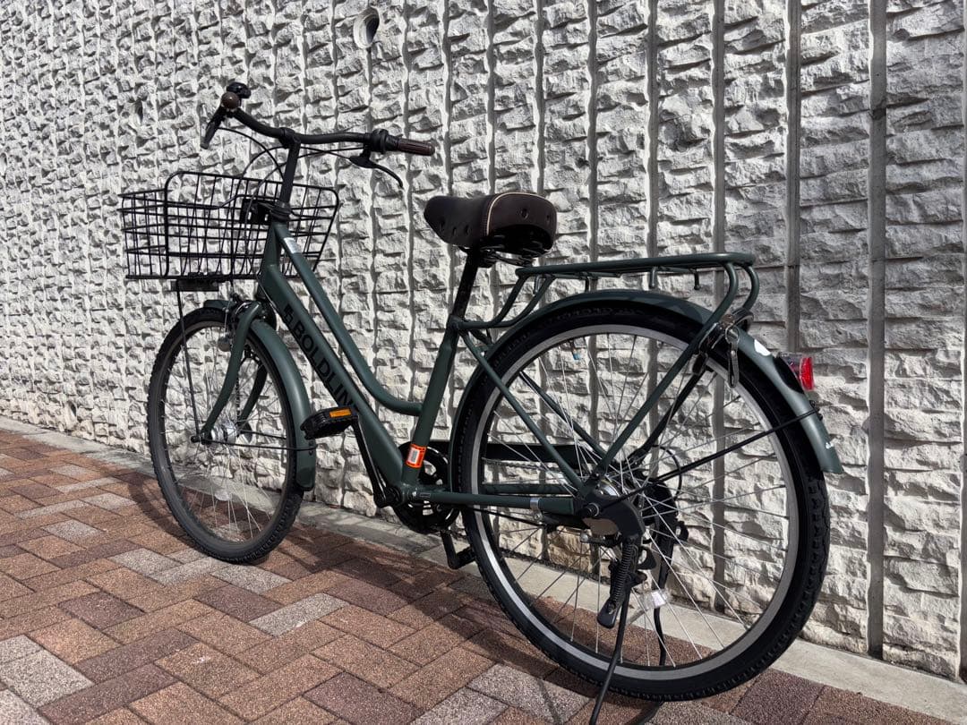 [26インチ]あさひ ボールドライン(マットオリーブ)※ 大阪府吹田市お渡し希望