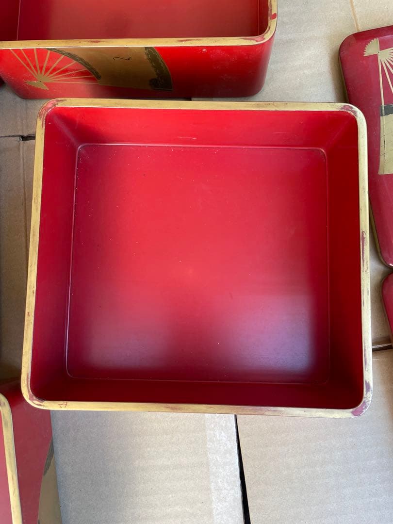 重箱　蒔絵　扇子　江戸時代　兎