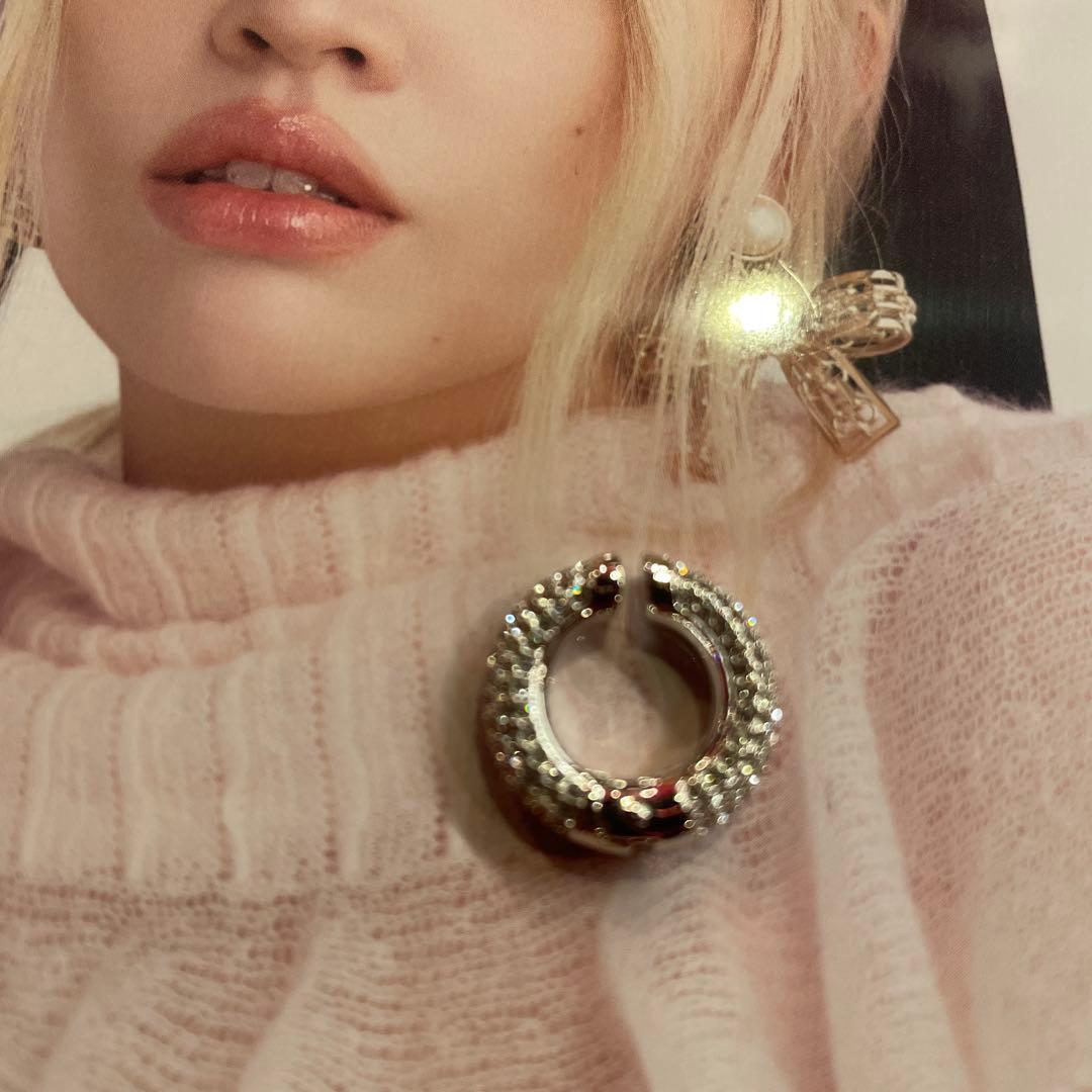 ピアス　イヤカーフ　4点セット　スワロフスキー