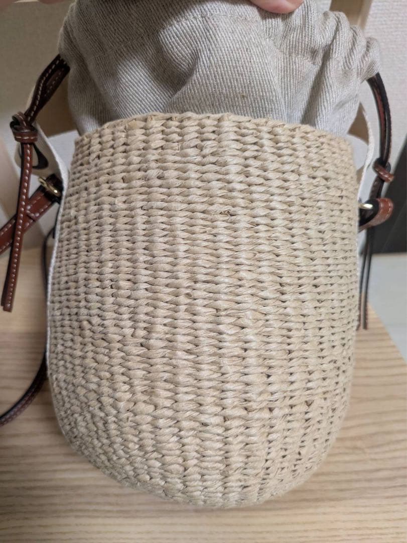 Chloé Woody かごバッグ　スモールバスケット